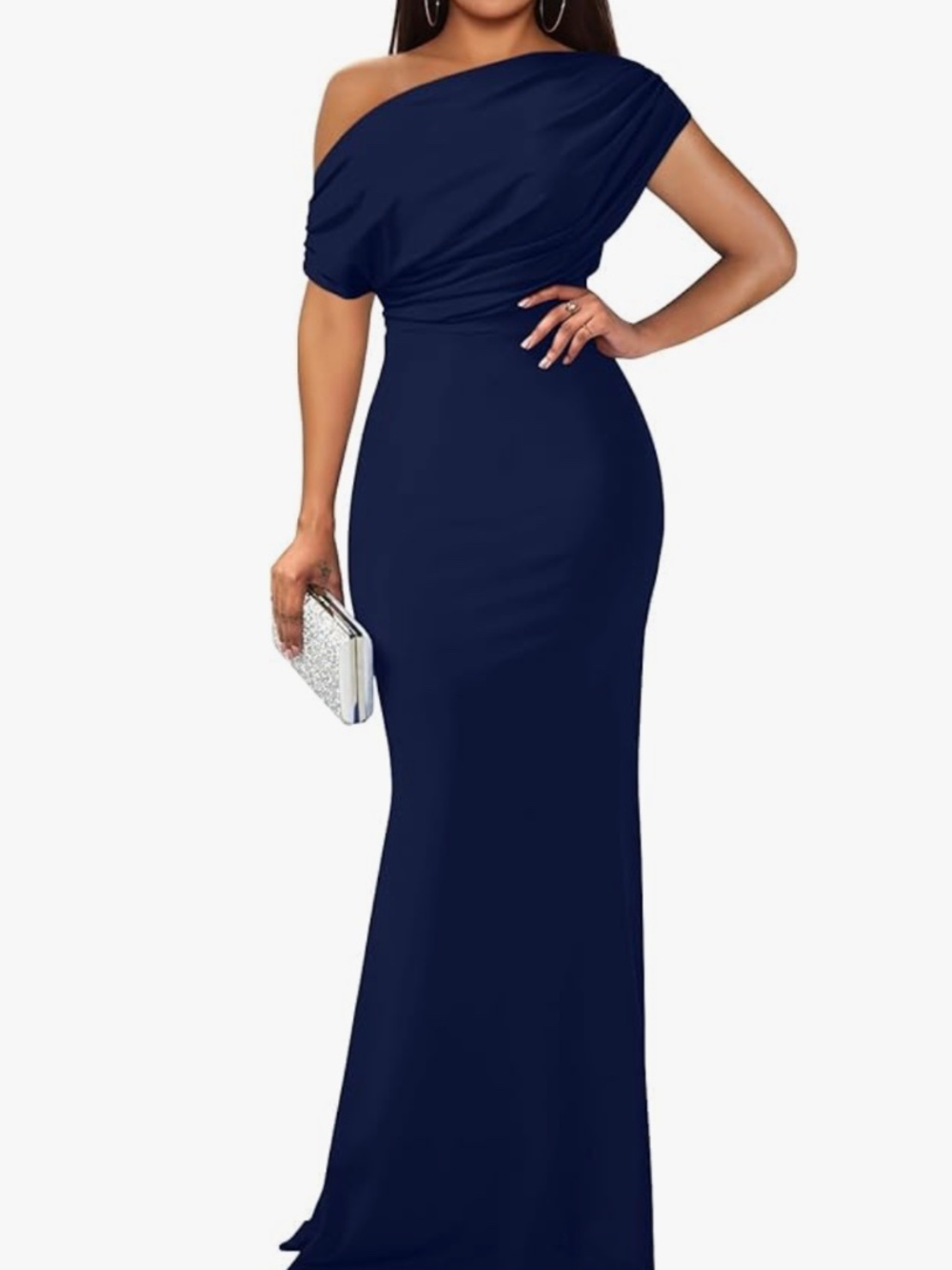 Women's Off Shoulder Bodycon Long Formal Dress Size Medium